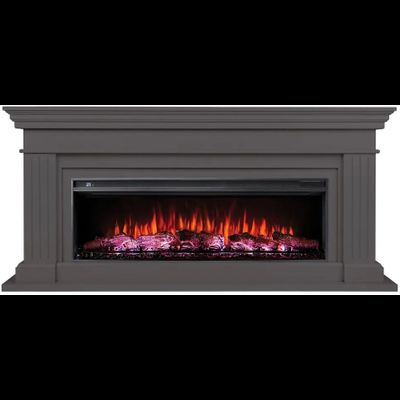 Линейный электрокамин Бруно GR с очагом Joker 52