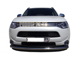 Защита переднего бампера d60 для Mitsubishi Outlander 2015-2018