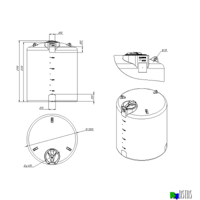 Емкость рециклинговая Экопром R TOR 5000 л