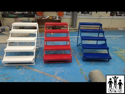 Ринг боксерский на помосте разборный (помост 7х7м,высота 1м, две лестницы,боевая зона 6х6м) маты ПВВ DNN