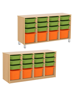 СТЕЛЛАЖНАЯ ВЫДВИЖНАЯ СИСТЕМА ХРАНЕНИЯ 4/94 ПВХ