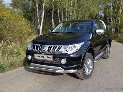 Защита передняя нижняя (овальная с ДХО) 75х42 мм