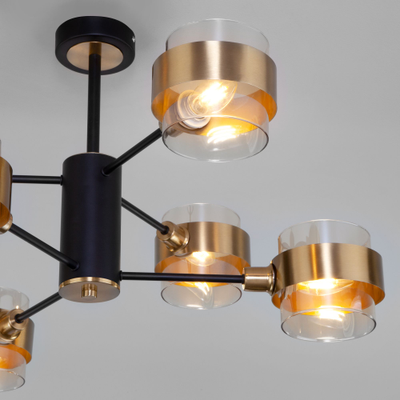 Потолочная люстра в стиле лофт Eurosvet 70127/6 черный