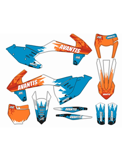 Наклейки AVANTIS ENDURO 21/18 - 250 300 PRO 2018-2020 #1661