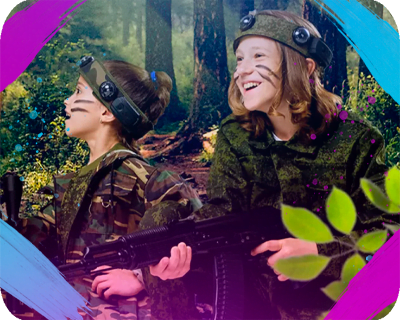 Игра в лазертаг на свежем воздухе