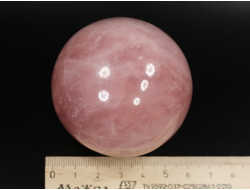 Шар Розовый кварц, Мадагаскар (61 мм, 315 г) №35384