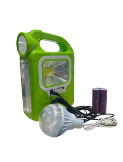 Фонарь светодиодный ручной 4 режима света #HB-6399B (2 АКБ/ USB в комплекте) аккумуляторный на солнечной батарее