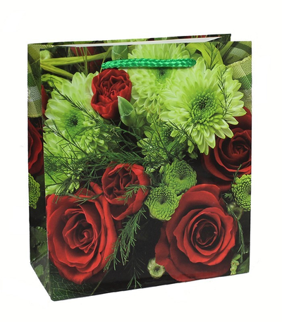 Пакетик подарочный для женщин 16х18х7см (микс)