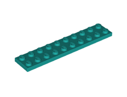 Plate 2 x 10, Dark Turquoise (3832 / 6249538)