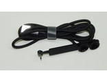 Кабель micro USB (USB A штекер - micro B штекер) 1,2м с креплением на двойной присоске, черный, в оплетке