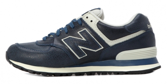 New Balance 574 синие, кожа 01 (41-46) Арт. 038МF