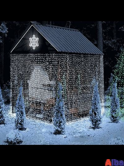 Занавес 2*1.0 м, БЕЛЫЙ ХОЛОДНЫЙ, IP65 Постоянное свечение