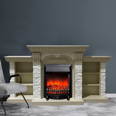 Электрокамин Дублин Премиум SL M2 с очагом Fobos