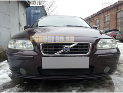 Защита радиатора Volvo S60 I 2004-2010 рестайлинг black