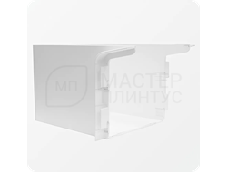 Короб маскировочный для плинтуса ПВХ Aqua 100*160*92мм