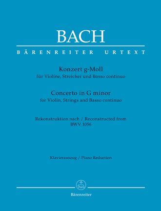 Bach, J.S.Concerto for Violin, Strings and Basso Continuo in G minor