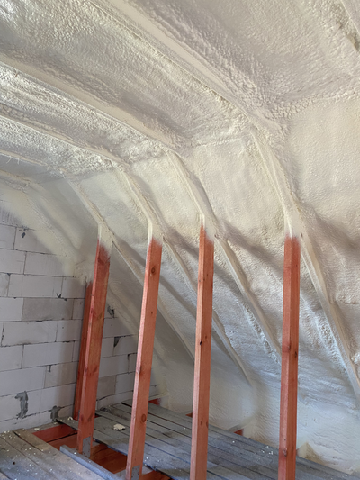 Утепление мансарды пенополиуретаном