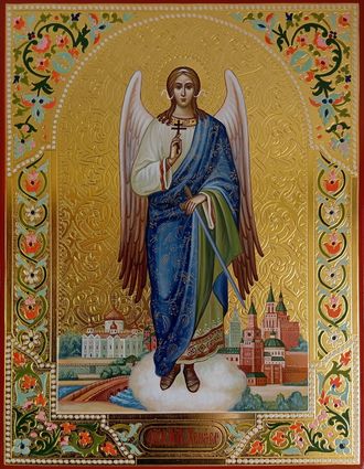 Ангел-Хранитель. Рукописная икона.