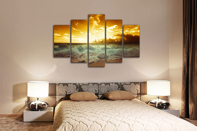 Модульная картина "Красное море"