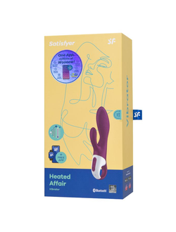 4001616 Вибратор Satisfyer Heated Affair с клиторальным стимулятором, красный