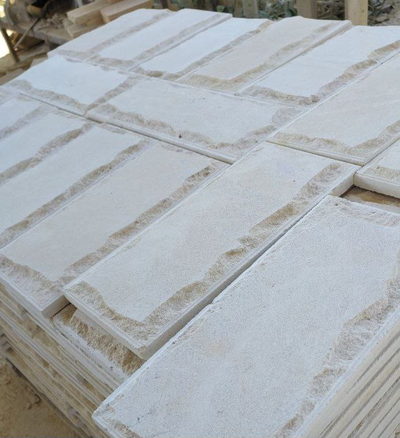 Доломит с фаской гладкая сердцевина, серо-бежевый