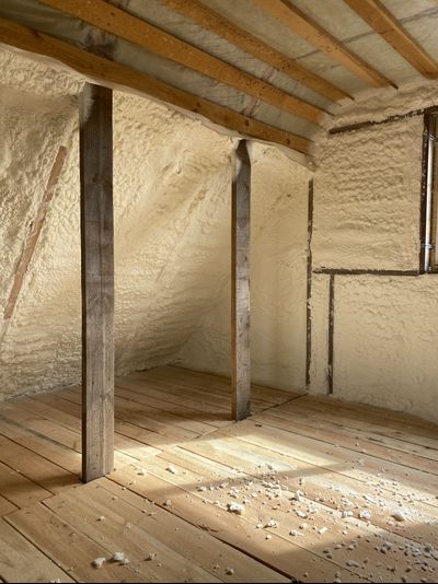 Утепление мансарды пенополиуретаном