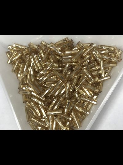 Стеклярус крученный Китай 10гр цвет № 22 золото