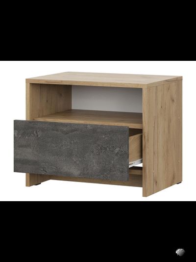 МСП 1 Тумба прикроватная Дуб Золотой/Камень тёмный