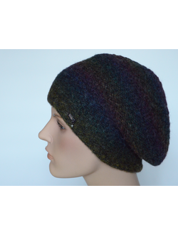 Разноцветный берет вязаный Vizio Италия 5812