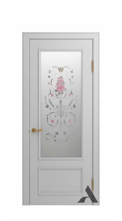 Луара (Эмаль белая патина золото)