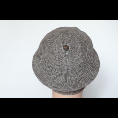 Ореховый берет из альпака и шелка Vizio Италия 7000