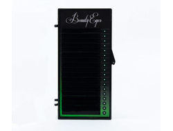 ЧЕРНО-КОРИЧНЕВЫЕ РЕСНИЦЫ, BEAUTY EYES, ПОРАЗМЕРНО (18 ЛЕНТ)