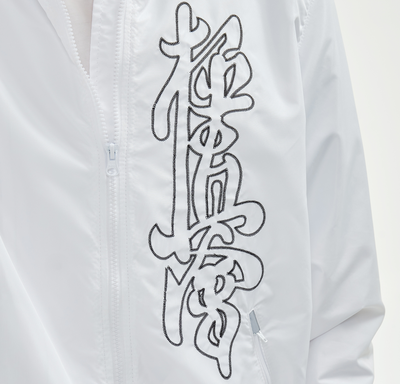 Костюм спортивный KANJI с символикой каратэ, черно-белый, APIKA, вышивка киокушинкай