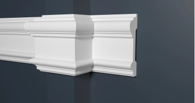 Молдинг Decor Dizain DD601, дюрополимерный, влагостойкий, под покраску, длина 2 м