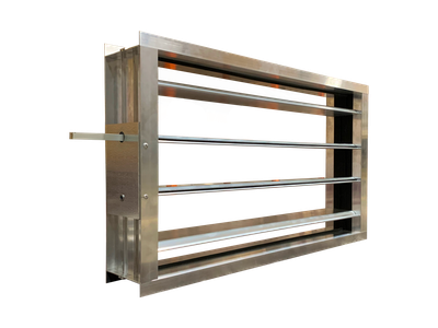 VMVZ-P-EP заслонка воздушная прямоугольная с площадкой под электропривод