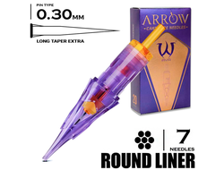 7 RLLT/0.30 - Round Liner Long Taper Extra - AVA Arrow