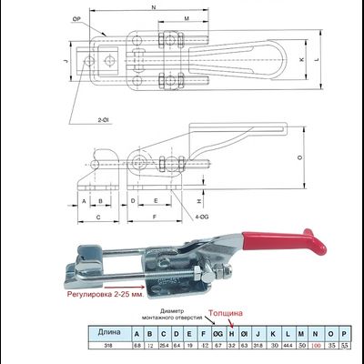 Зажим механический стягивающий GH-431