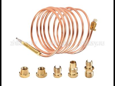 Термопара для газовой плиты (универсальная), L-1500мм, 5 гаек