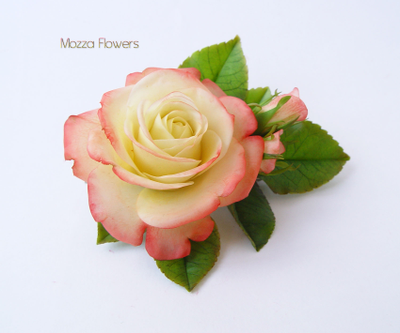 Зажим с розой "Gloria Day".