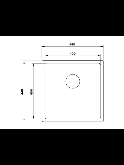Мойка LONGRAN Techno TEB400.400