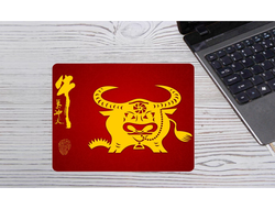 Коврик для мышки с символикой "Быка" №13