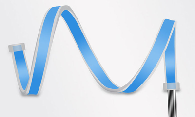 Гибкие ходовые огни с бегущим поворотником, 60см, 9-16v (комплект, 2шт)