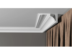 Потолочный плинтус DECOR-DIZAYN DD517, из дюрополимера, под покраску, ударопрочный, 2 метра