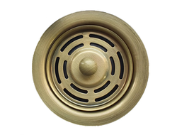 Фланец в мойку в цвете "Античная латунь"