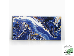 Конверт для денег «Синий мрамор», 16,5 × 8 см