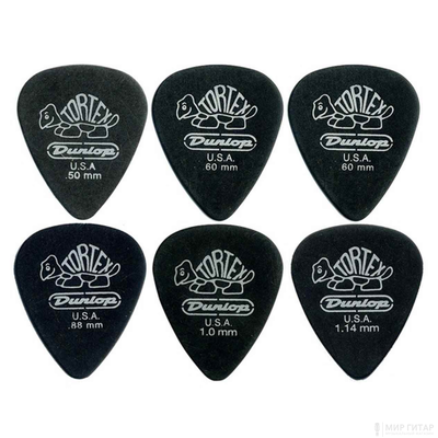 Dunlop 4880 Tortex Pitch Black Standard 1