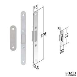 Магнитный фиксатор Bonaiti MOD. DM3 Матовый хром