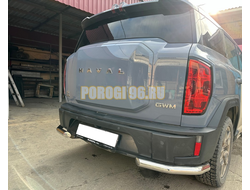 Защита заднего бампера  угловая Папа Тюнинг d60 для HAVAL H3 2024-