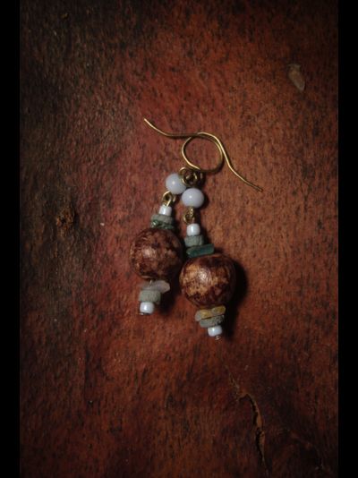 Благотворительность. Серьги "Лес и Туман"