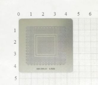 Трафарет BGA для реболлинга чипов компьютера NV G94-300-A1 0.5мм